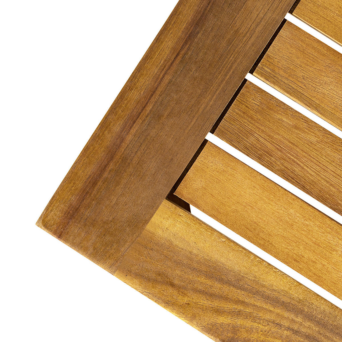 LOUNGEHOCKER - Webstoff / Akazie massiv - Olivgrün, Holz/Textil (60/38/60cm) - home24