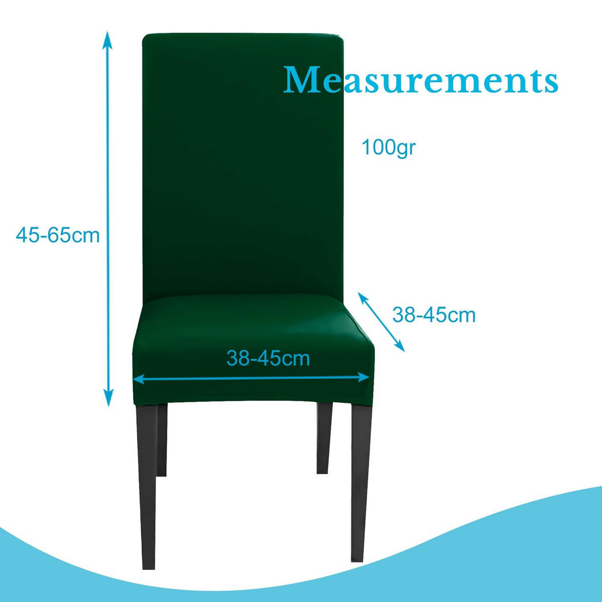 STUHLHUSSE (2-tlg. Set) - Grün, Kunststoff (1/38cm)