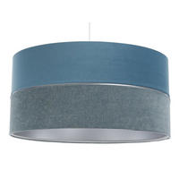 HÄNGELEUCHTE Blau 40/20 cm - Blau/Silberfarben, Kunststoff (40/0.6/20cm) - ONZENO