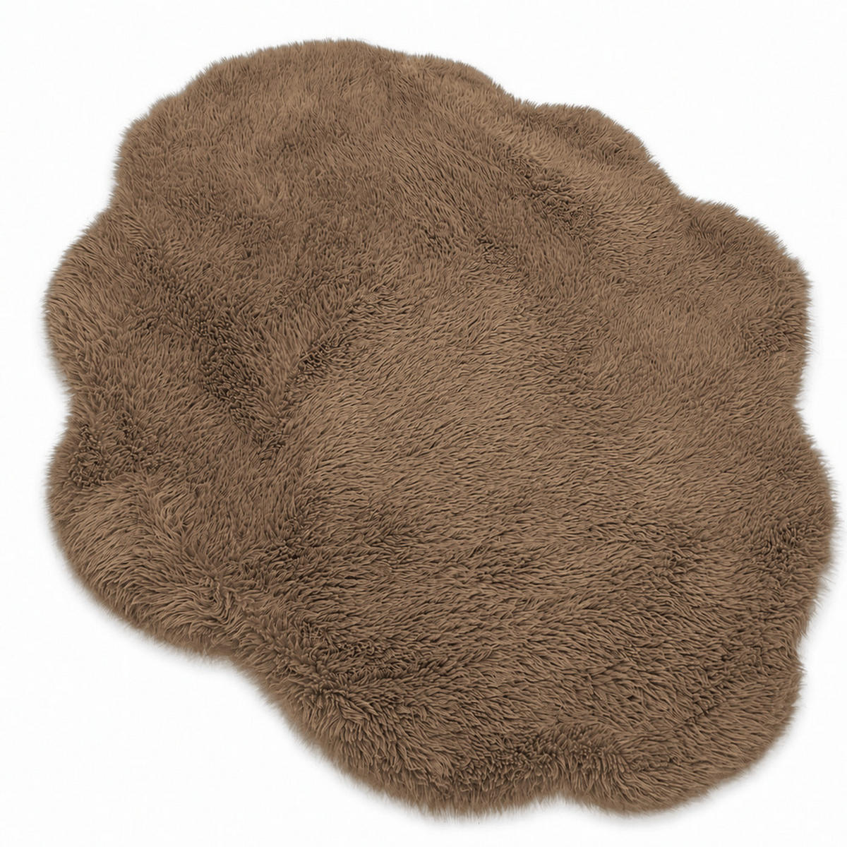 KINDERTEPPICH Mammoth flauschig - Braun, Textil (90/120cm) - MeowBaby
