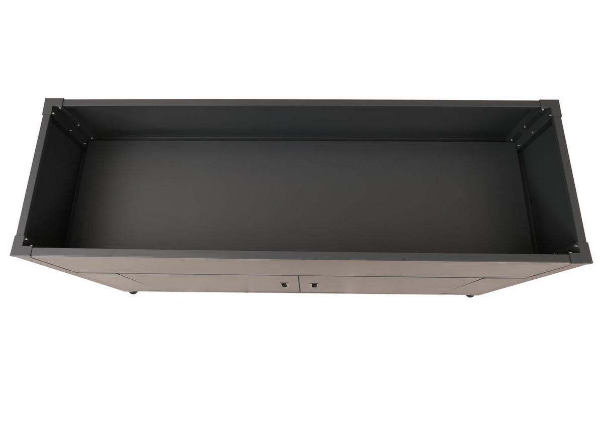 HOCHBEET 91x161x51cm Anthrazit - Anthrazit, Metall (161/91/51cm) - PROREGAL