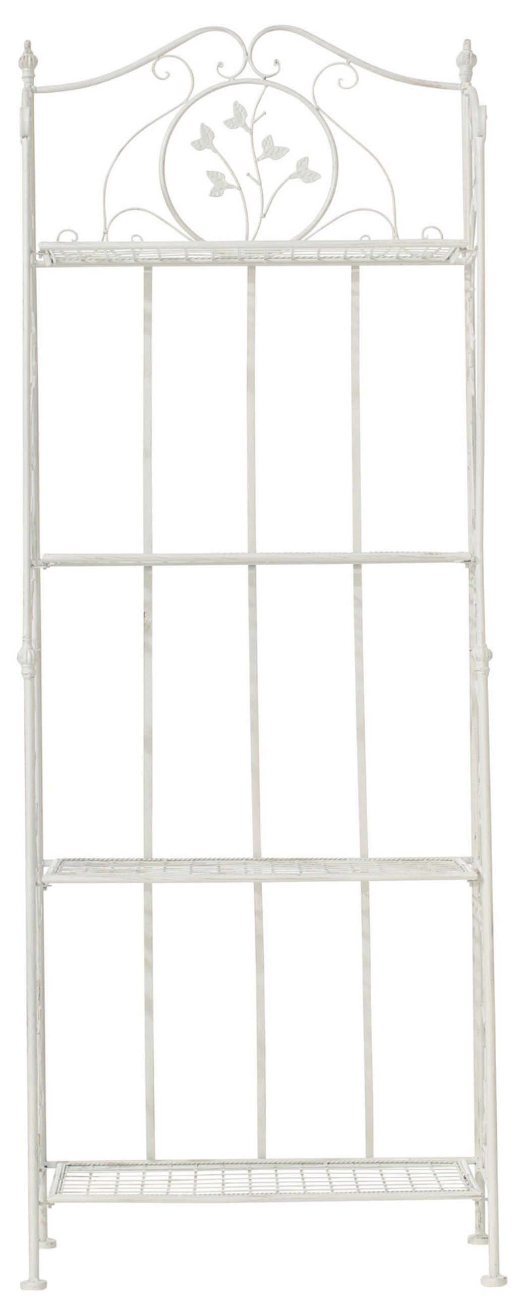 STANDREGAL Aaron antik weiß - Weiß, Metall (60/158/33cm) - TPFGarden
