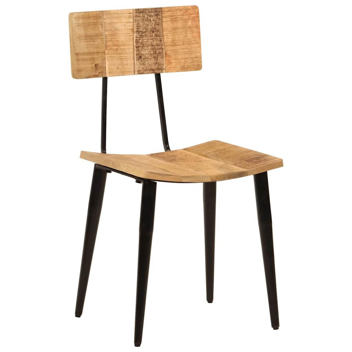 ESSZIMMERSTÜHLE 2Er Set 44/40/80 Cm Massivholz Mango - Braun, Holz (37/80/44cm) - vidaXL