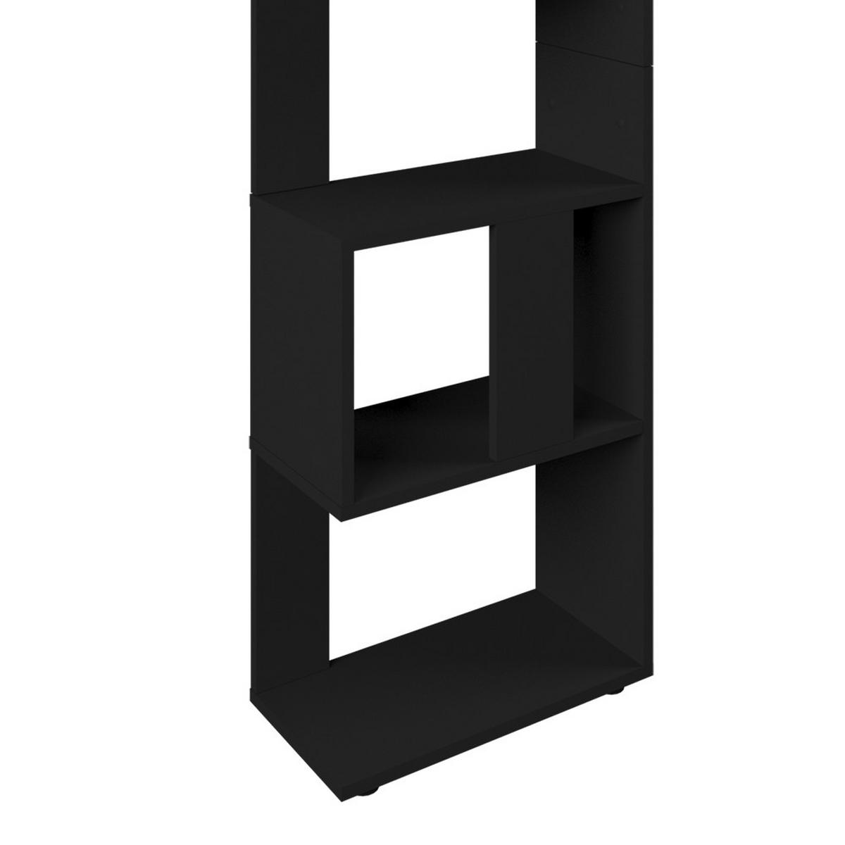 RAUMTEILER Schwarz 45 x 162.6 cm - Schwarz, Holzwerkstoff (45/162.6/23.6cm) - Vicco