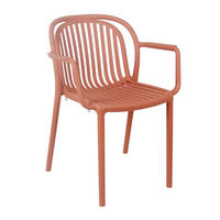 GARTENSTUHL, Terrakotta - Rot, Kunststoff (57/58cm) - Oviala