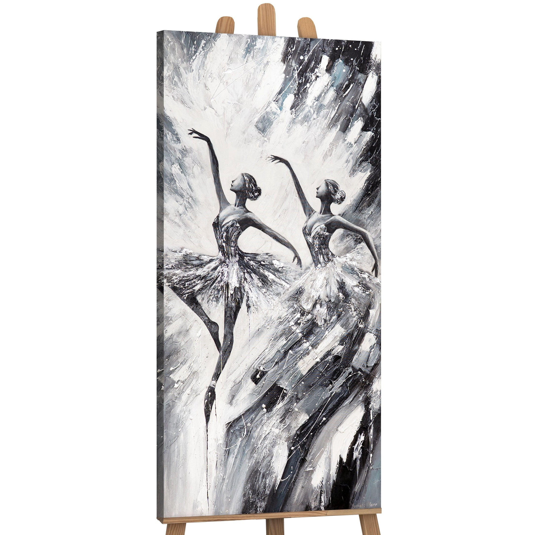 GEMÄLDE Kraft der Anmut auf Keilrahmen 115x50 cm - Multicolor, Holz (115/50cm) - YS-art gallery