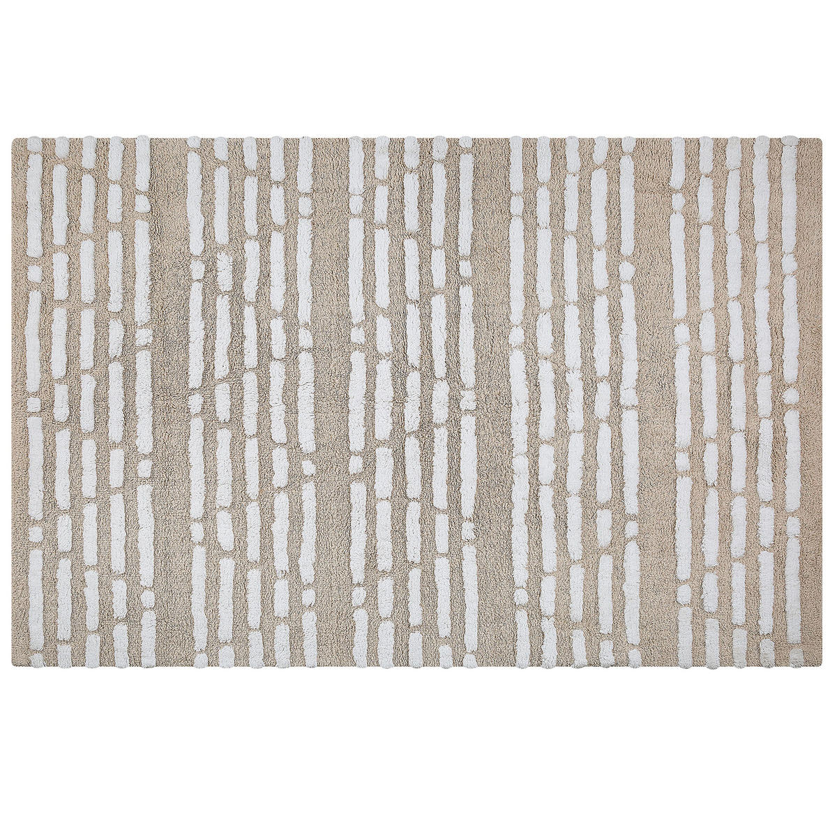 KURZFLOR-TEPPICH Ahirli 180/120 cm - Beige, Textil (120/180cm) - Beliani