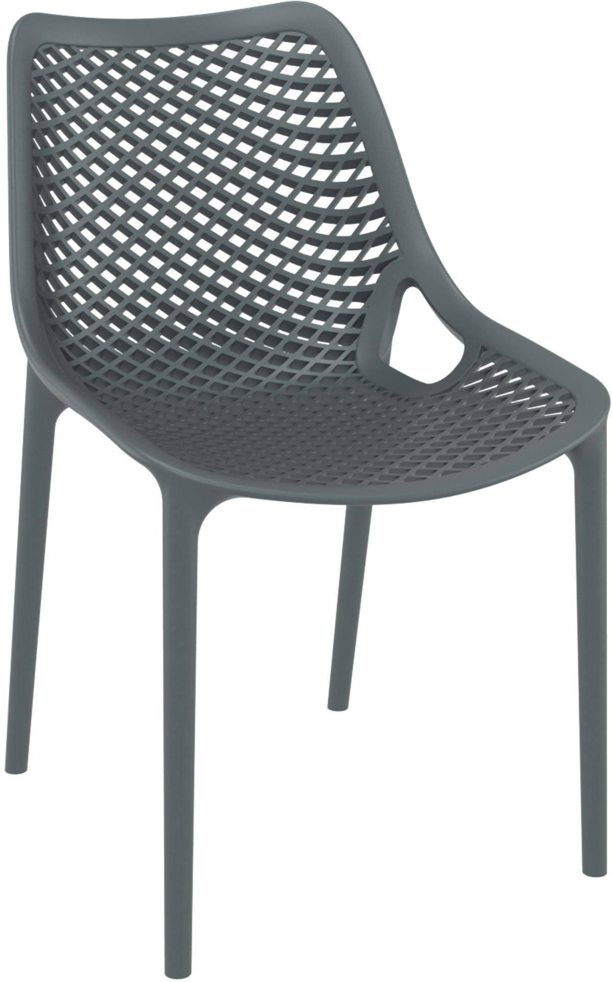 BESUCHERSTUHL Aero dunkelgrau - Grau, Kunststoff (50/82/60cm) - TPFLiving