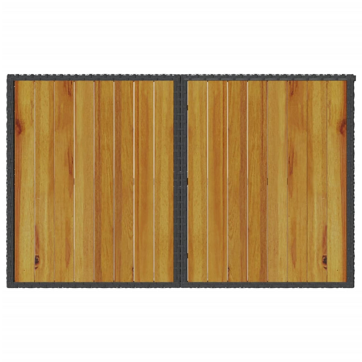 GARTENTISCH Tischgar 68/70/110 cm - Schwarz, Naturmaterialien (110/68/70cm) - ZMH