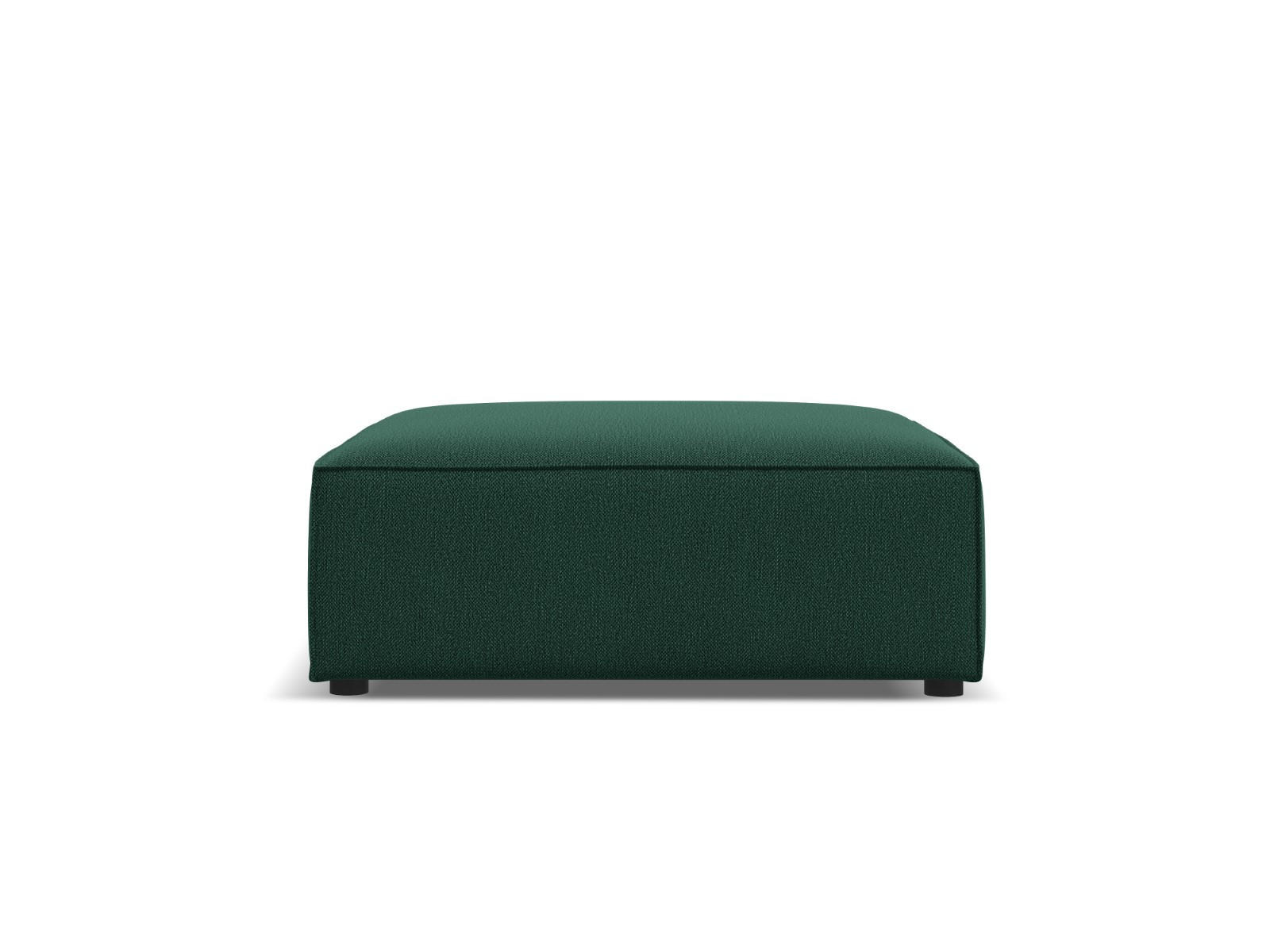 POUF Jodie aus strukturiertem Stoff grün - Grün, Textil (80/40/102cm) - Micadoni