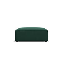 POUF Jodie aus strukturiertem Stoff grün - Grün, Textil (80/40/102cm) - Micadoni