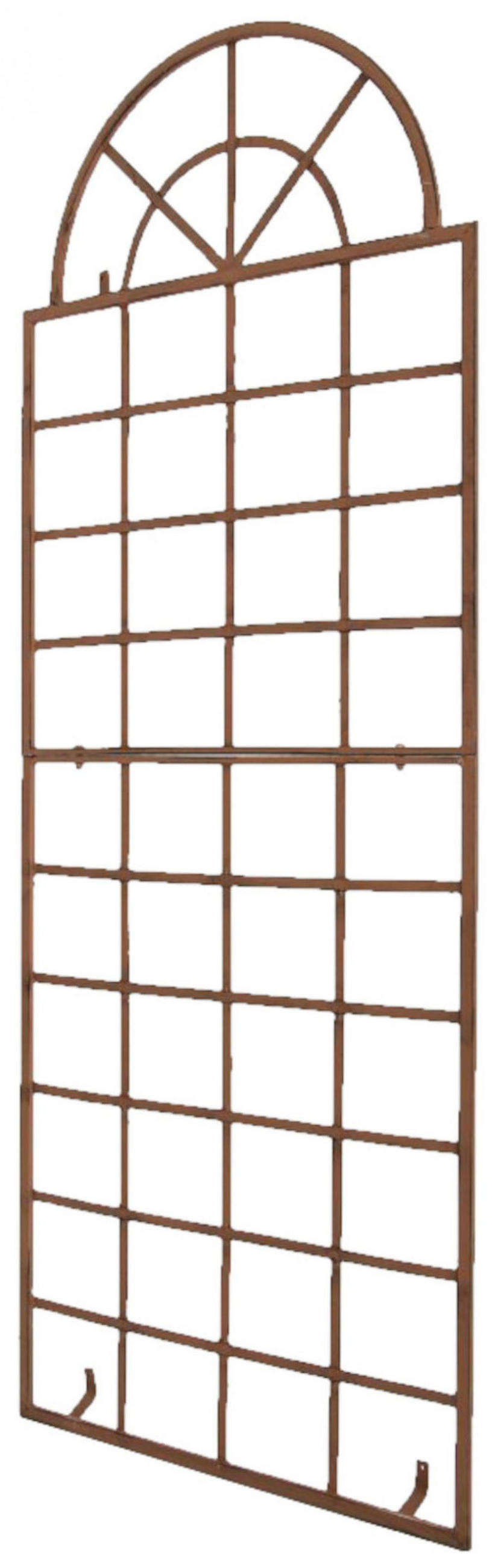 RANKGITTER 2er Set Metall antik braun - Braun, Metall (70/180/1cm) - CLP