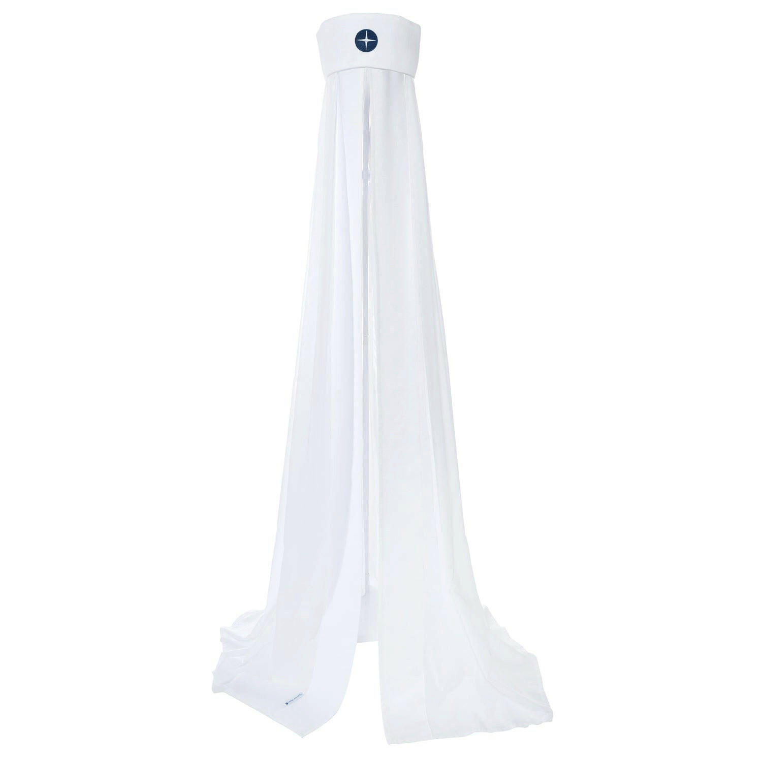 BETTHIMMEL Weiß Dunkelblau - Weiß, Textil - nordic coast company