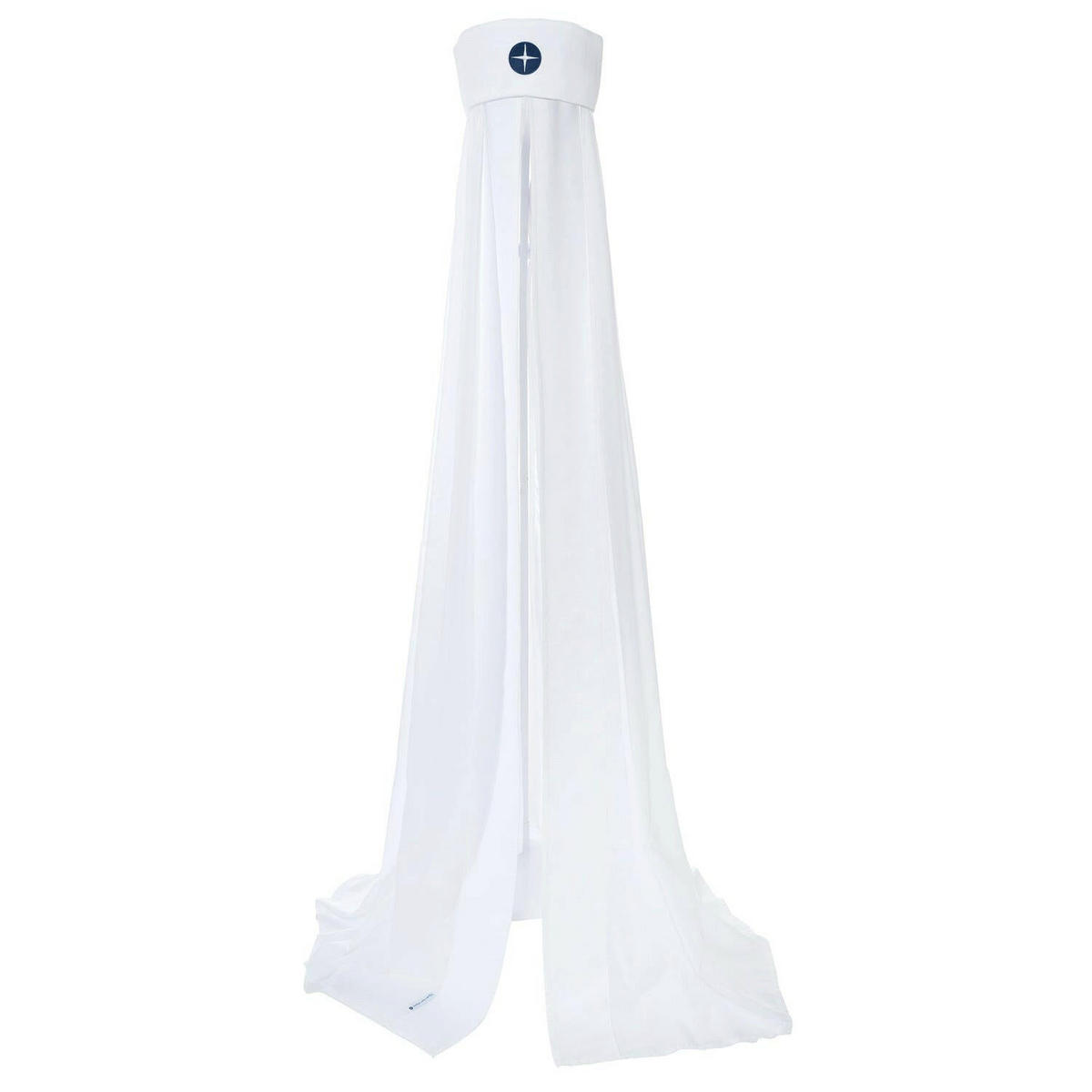 BETTHIMMEL Weiß Dunkelblau - Weiß, Textil - nordic coast company