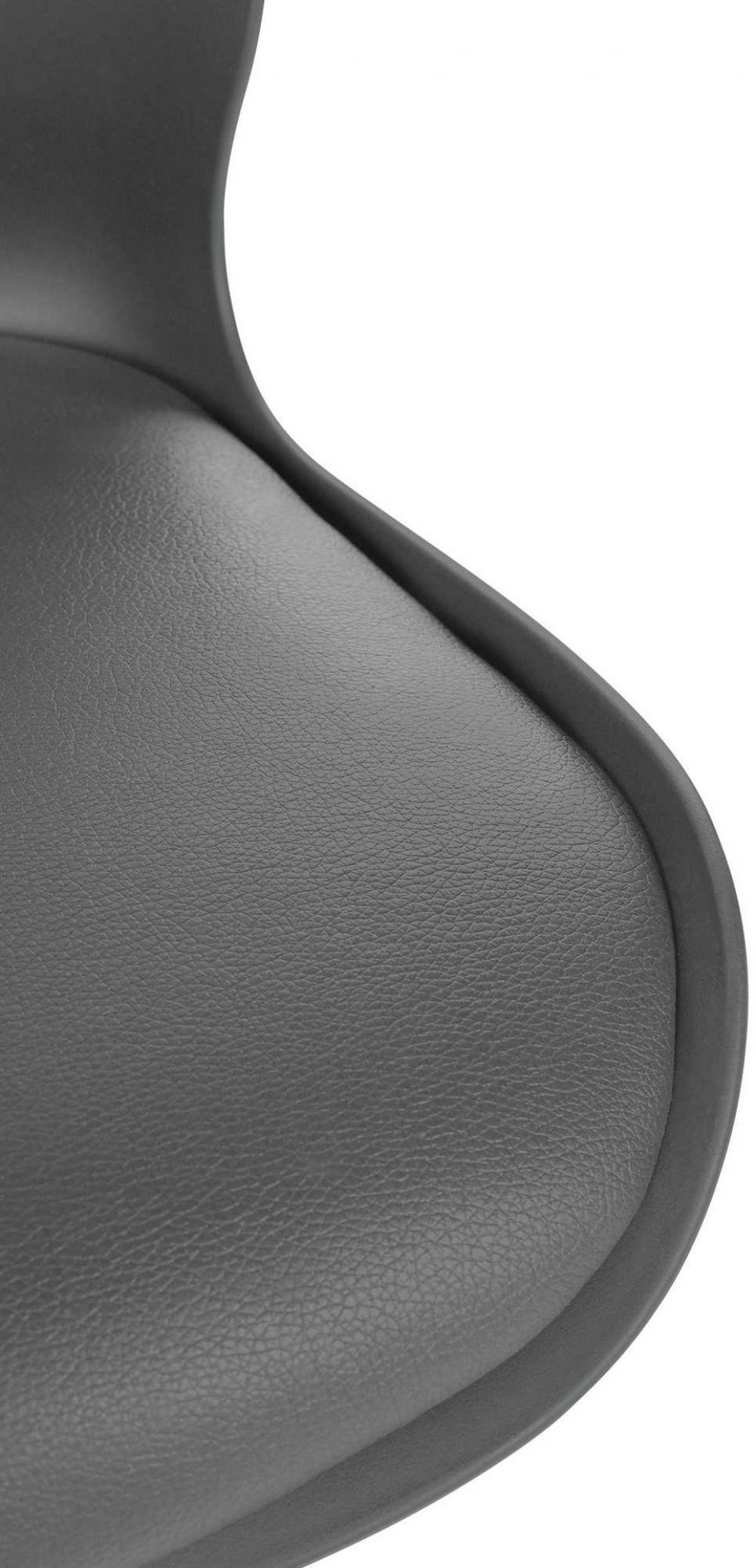 BARHOCKER Kunststoff grau - Chromfarben/Grau, Kunststoff/Textil (39/82/42cm) - CLP