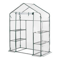 GEWÄCHSHAUS Hoorn - Transparent, Kunststoff (140/195/73cm) - [en.casa]