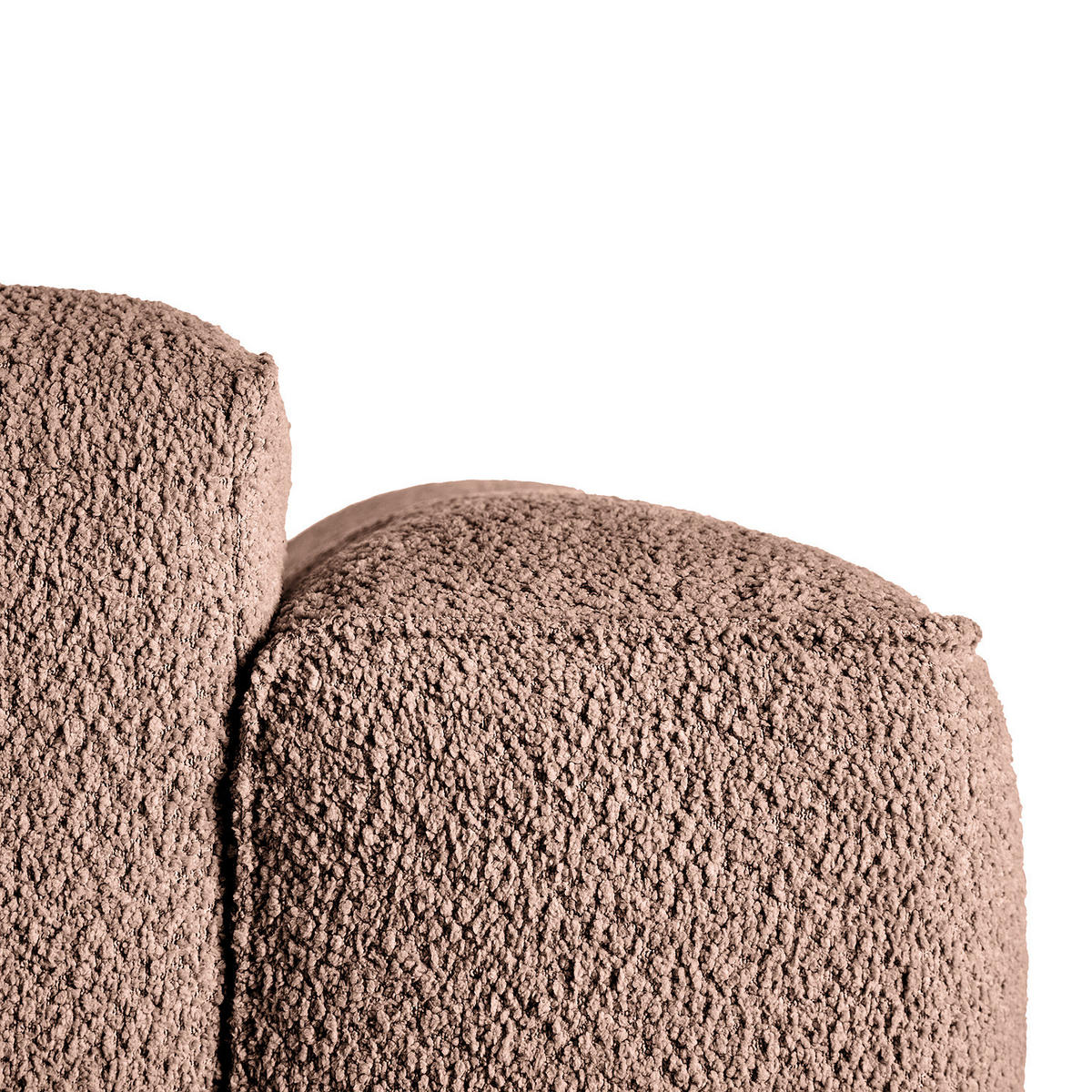 2-SITZER SOFA - Mauve/Schwarz, Kunststoff/Textil (220/71/102cm) - home24