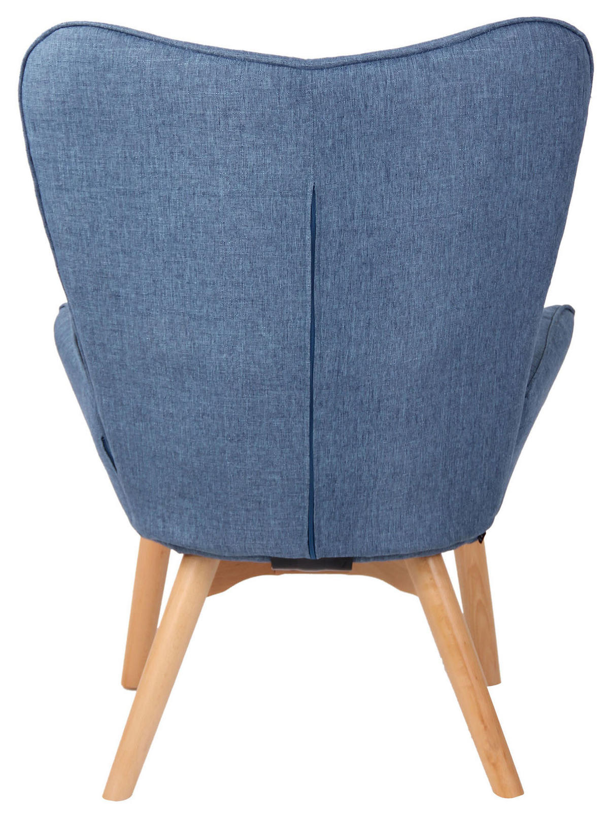 SESSEL Stoff blau - Blau, Holz/Textil (71/100/77cm) - CLP