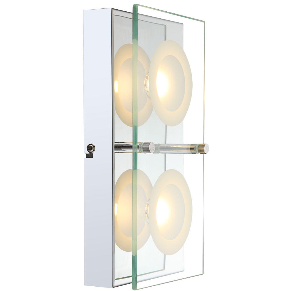 LED WANDLEUCHTE ODA Metall Klar - Klar, Glas (12.5/6.5/25cm)