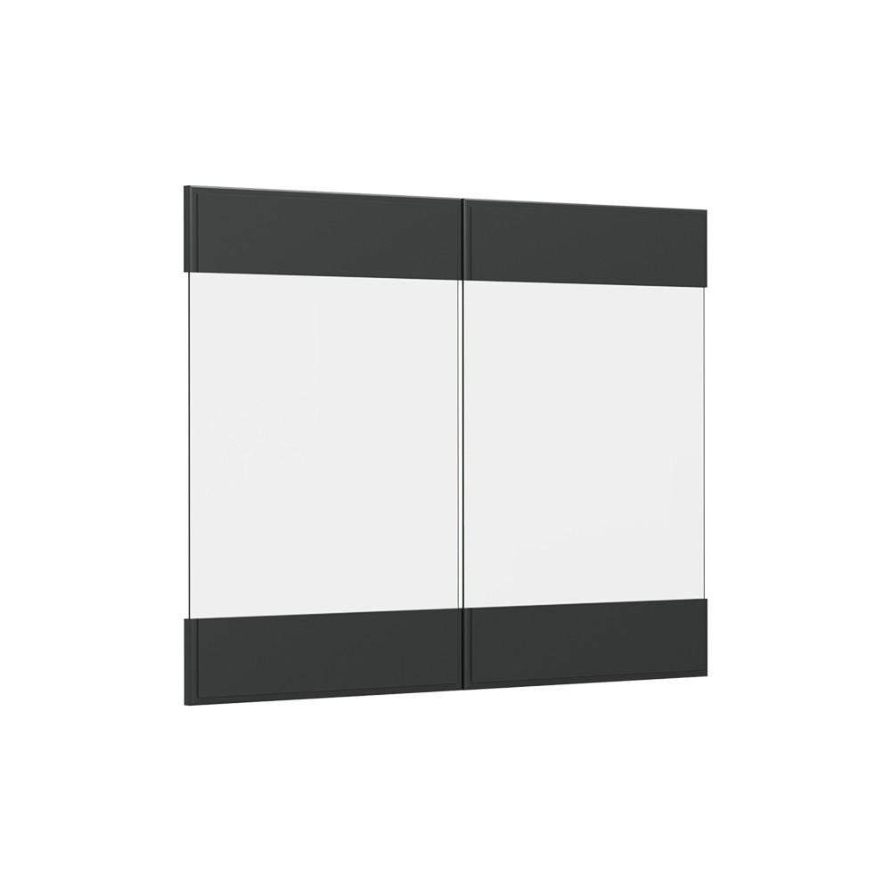 KÖKSFRONT R-Line Antracit hus på landet 79.2x59 cm möbelfront för väggskåp med glas 59/79.2/1.6 cm