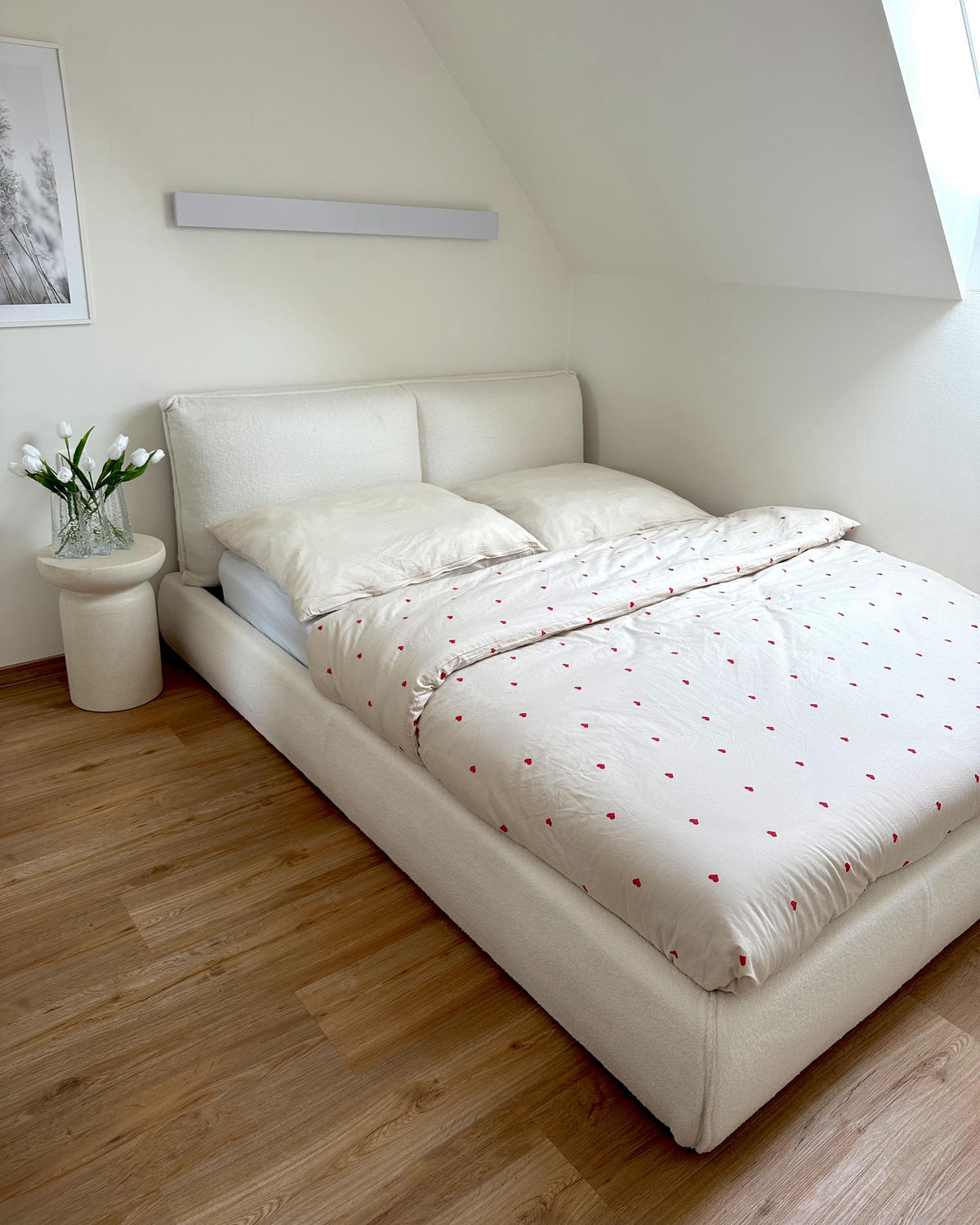 VODNÍ POSTEL 160/200 cm Bílá Vinay - bílá, textil (160/200cm) - Beliani