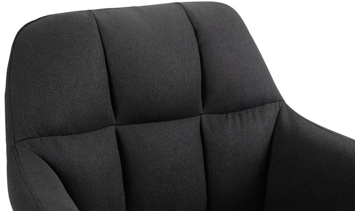 BARHOCKER Nardo Stoff chrom schwarz - Chromfarben/Schwarz, Textil/Metall (57/118/59cm) - TPFLiving
