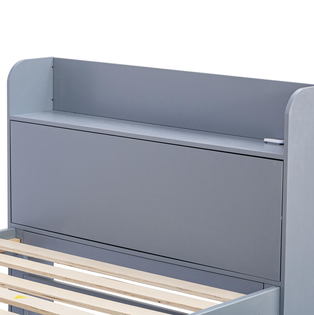 BETT 90/190 cm Grau aus Massivholz mit Bett und Schubladen - Grau, Holz (90/200cm) - OKMYHOME