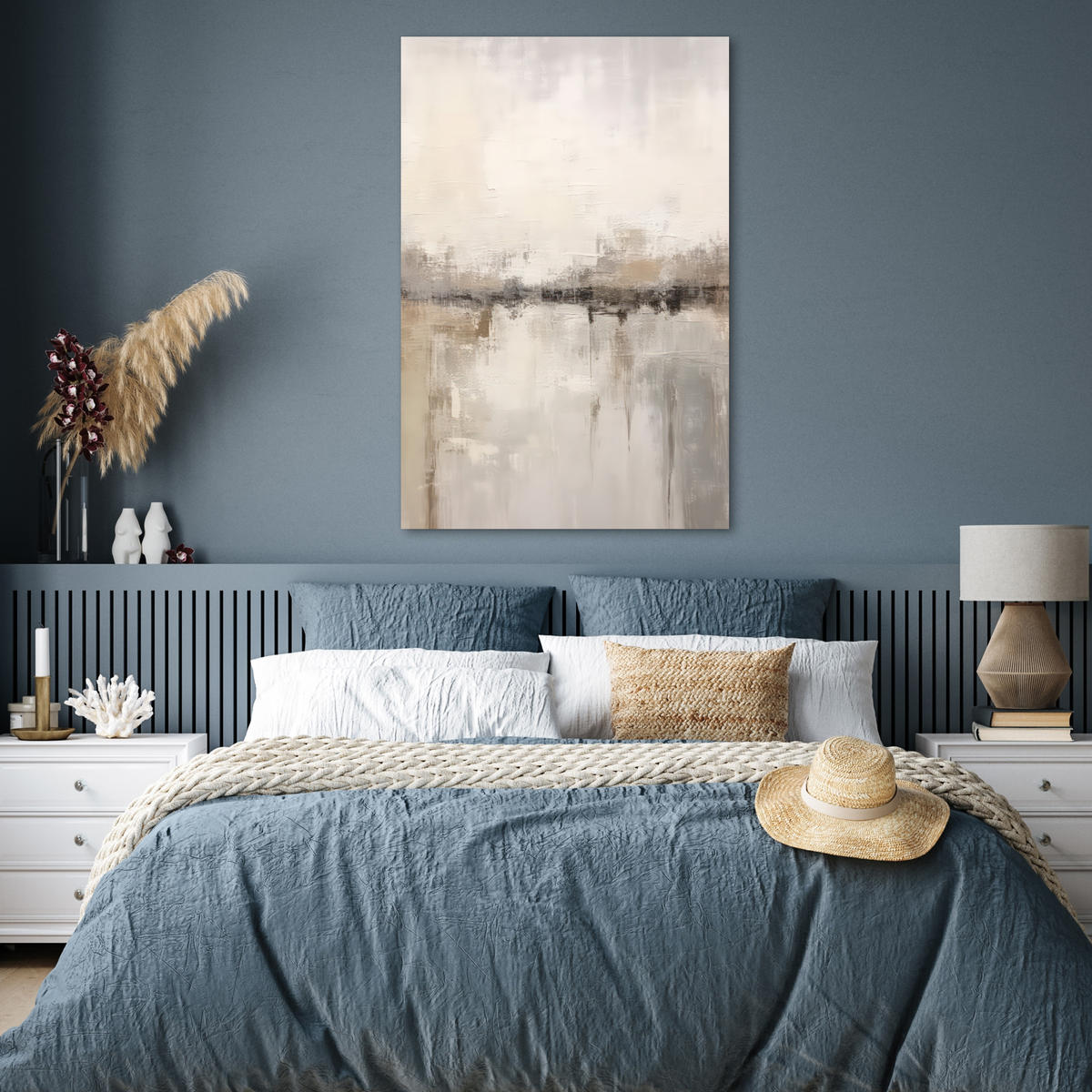 POSTER Moderne Kunst - Abstrakt - Beige 80x120 cm - Beige, Papier (80/120/0.1cm) - MuchoWow