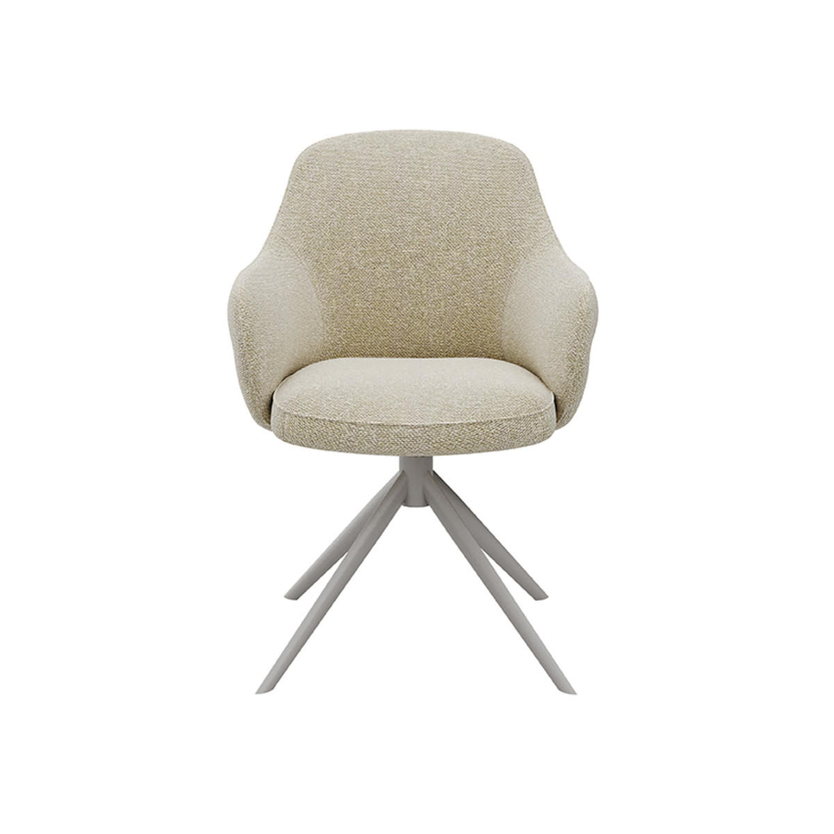 ESSZIMMERSTUHL Bern Beige 66/61/91 cm 2er-Set - Creme, Textil (61/91/66cm) - LABEL51