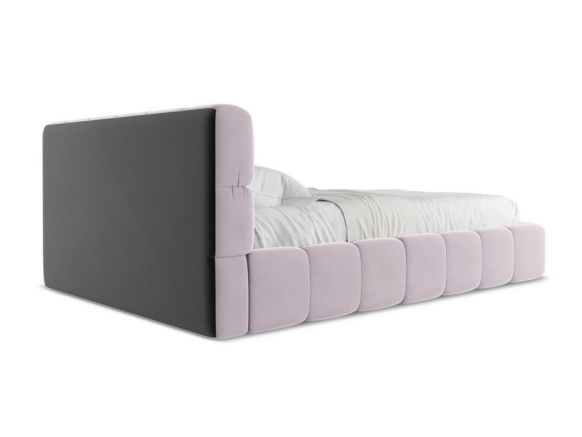 POLSTERBETT mit Bettkasten und Lattenrost 160x228 Violett - Lila/Flieder, Kunststoff/Textil (140/200cm) - Makamii