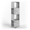 DREHREGAL Beton 35.2 x 144.2 cm - Grau, Holzwerkstoff (35.2/144.2/35.2cm) - Vicco
