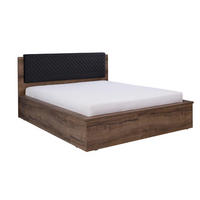 DOPPELBETT Martin 160x200 mit Bettkasten - Schwarz/Braun, Holzwerkstoff/Metall (160/200cm) - Ravio