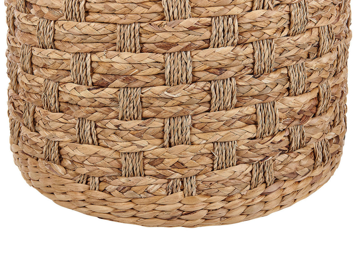POUF Basslet 40/40/40 cm - Beige, Naturmaterialen (40/40/40cm) - Beliani