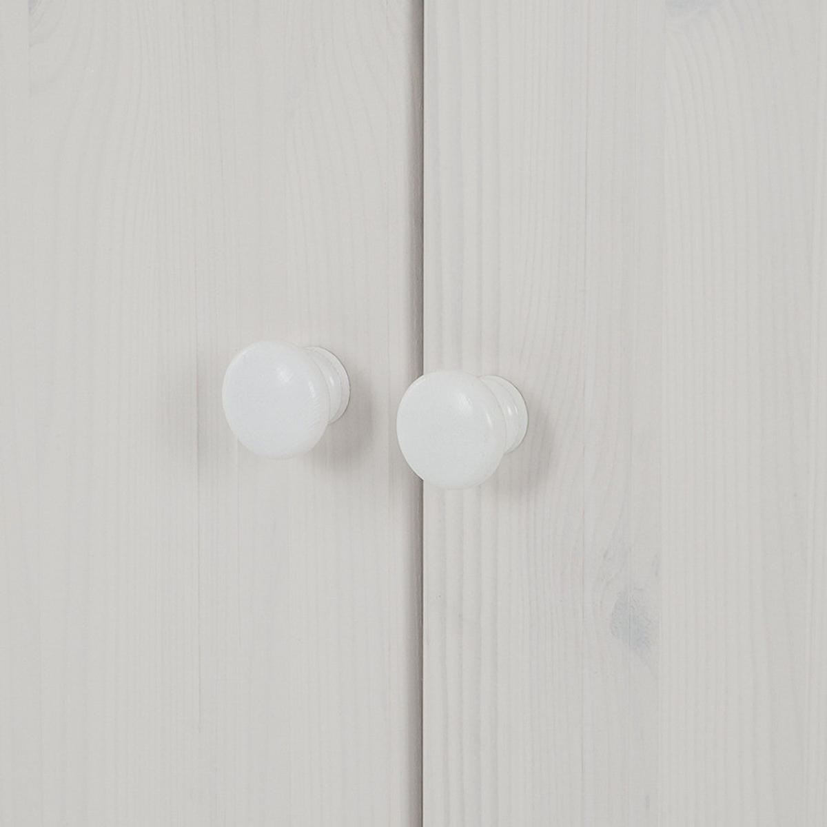 BÜCHERWAND - Kiefer massiv, Typ F - Weiß/Kieferfarben, Holz (222/223/37cm) - home24