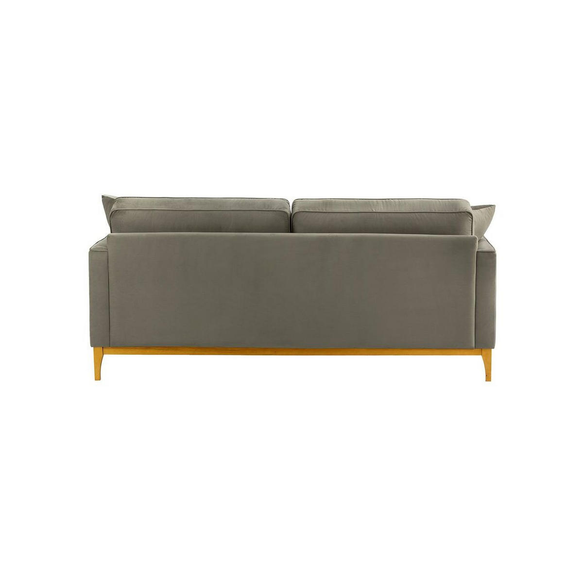 DREISITZER-SOFA Linara-Velluto 17 - Braun, Holz/Textil (201/91/95cm)
