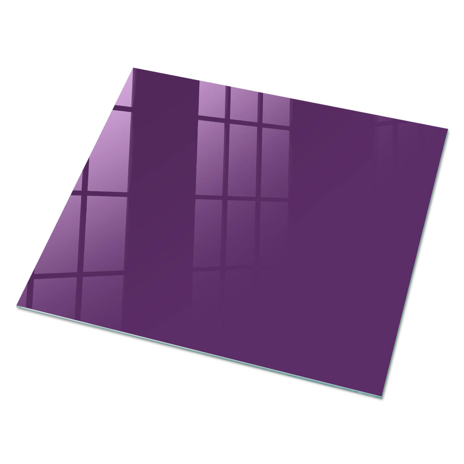 GLASPLATTE 80x60 cm – Kräftiges Lila - Braun, Glas (0.4/80/60cm) - ArtPrintCave