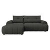 ECKSOFA Fiorano, Seite: Links - Anthrazit/Schwarz, Holz/Kunststoff (265/177cm) - MIRJAN24