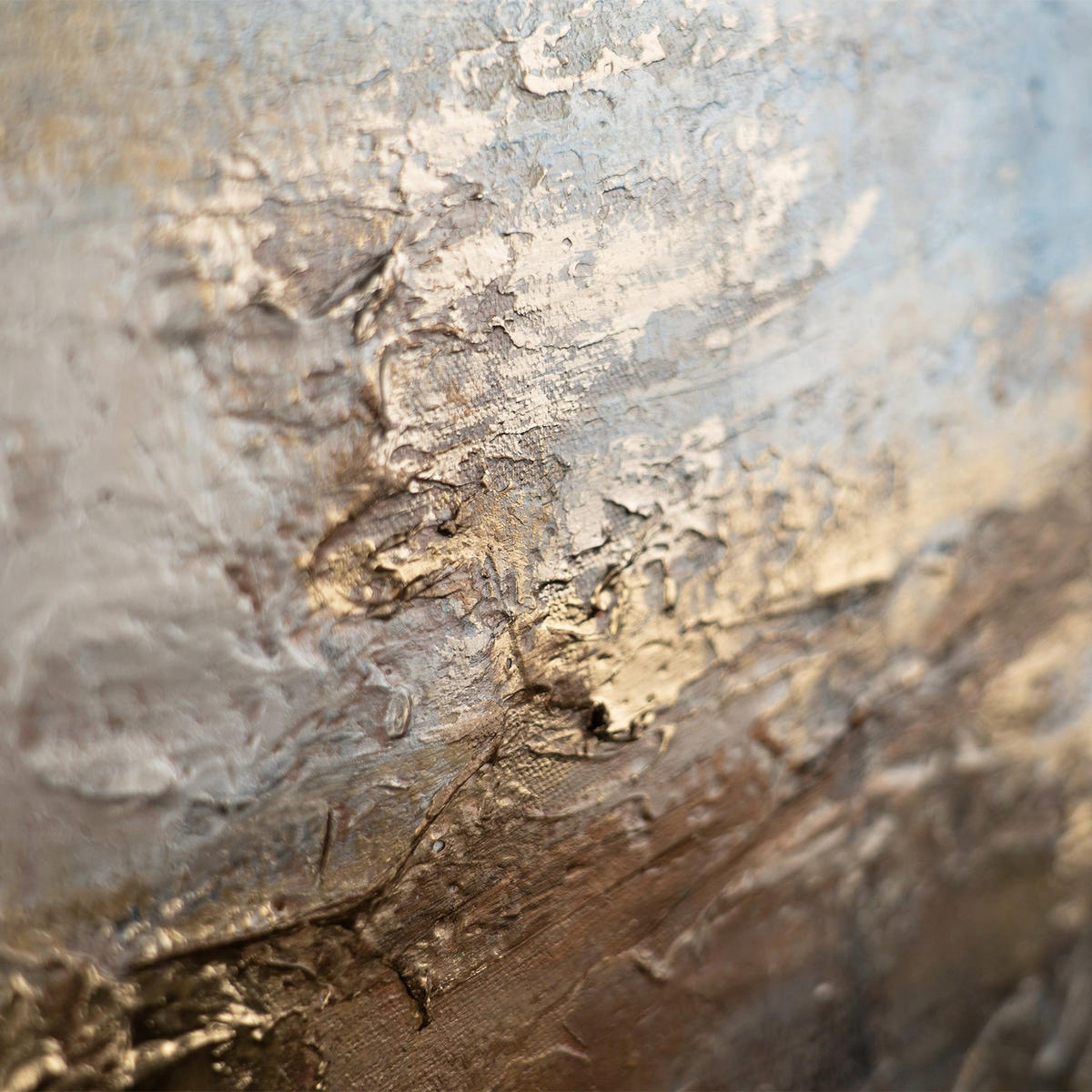 GEMÄLDE Glanz und Eleganz Schattenfugenrahmen Gold 140x100 cm - Goldfarben, Holz (140/100cm) - YS-art gallery