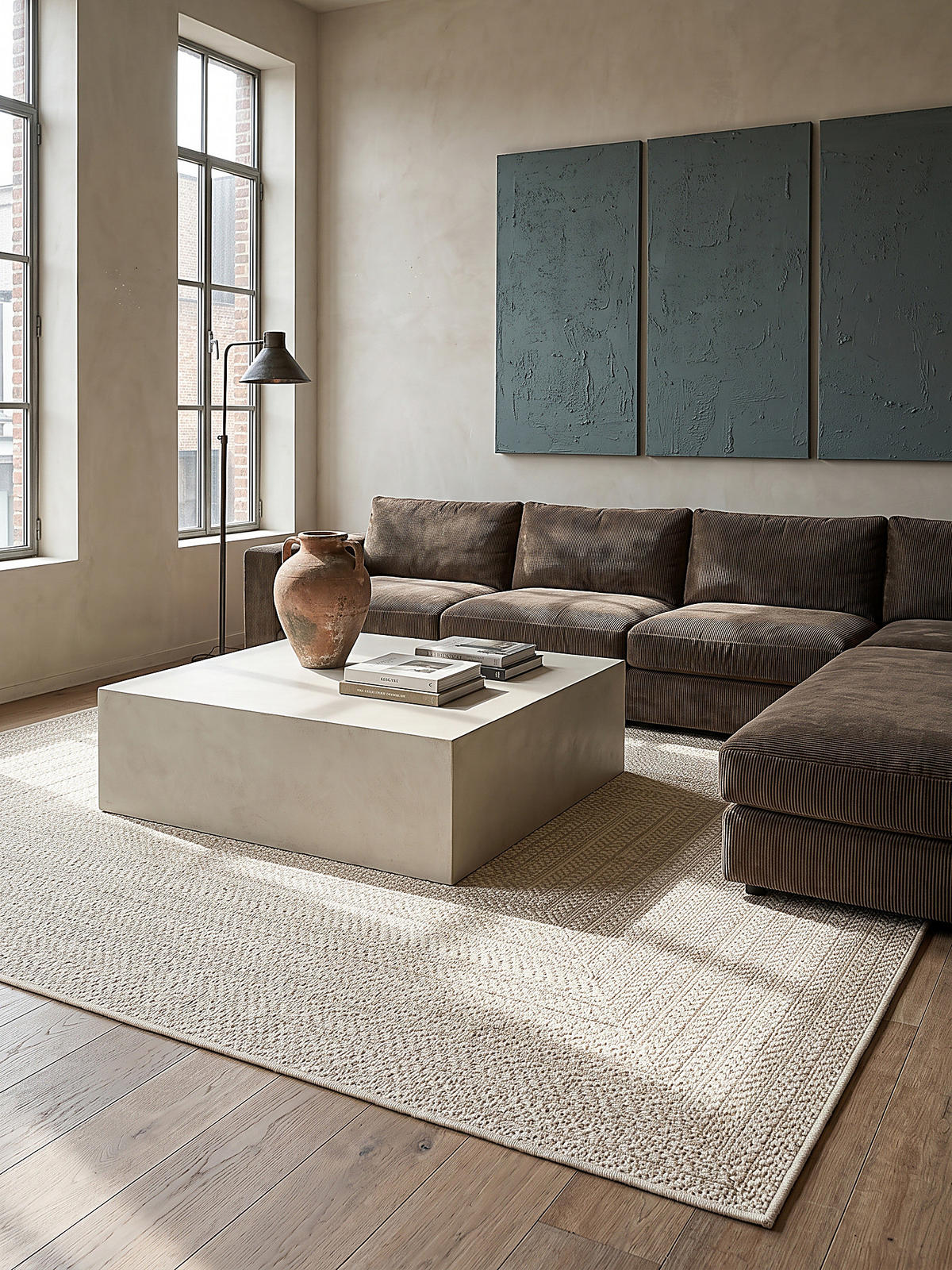 FLACHWEBTEPPICH Bordüre CORDEV Polypropylen Creme 200 x 290 cm - Beige, Textil (200/290cm) - KADIMA DESIGN