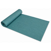 TISCHLÄUFER 40/100 cm Petrol Leinenoptik - Petrol, Textil (40/100cm) - TiborTex