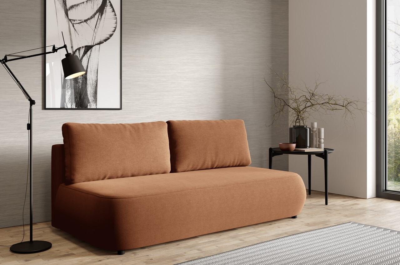 SCHLAFSOFA mit Bettkasten Kupferfarben - Schwarz/Kupferfarben, Holz/Holzwerkstoff (210/82/106cm) - Furnisell