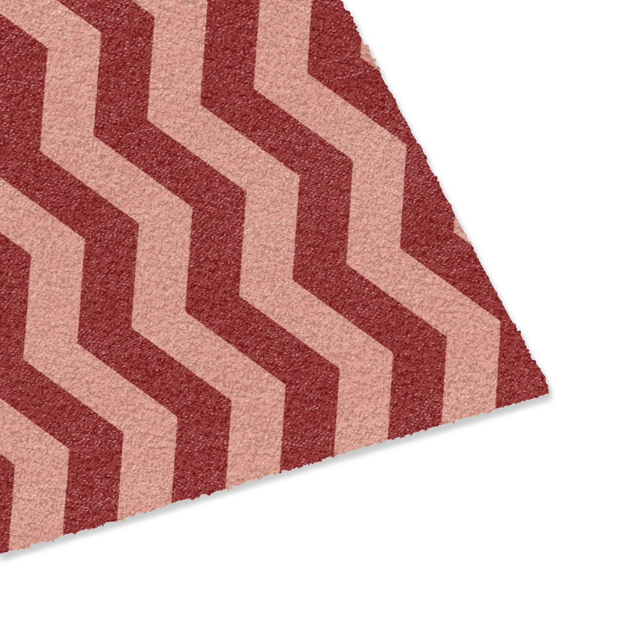 PREPRAŽNIK ZA VRATA Sicksack - Ränder - Mönster - Röd 60x40 cm - bordo, umetna masa (60/0.4cm) - MuchoWow