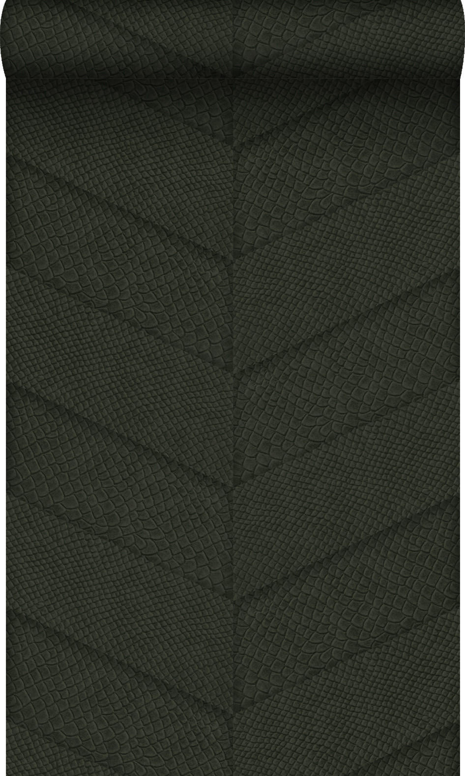 TAPETE Fliesenmuster mit Schlangenhaut-Motiv 53 cm x 10.05 m - Grün, Papier (53/1000cm) - Origin Wallcoverings