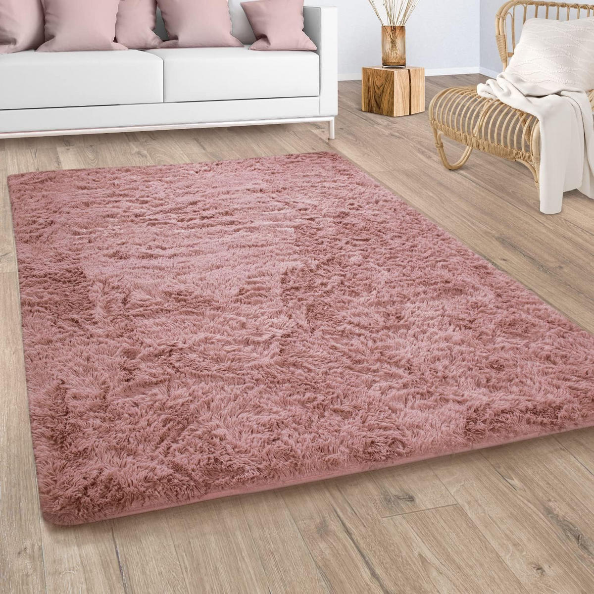 HOCHFLORTEPPICH 200/290 cm Silky 591 - Beere, Textil (200/290cm) - Paco Home