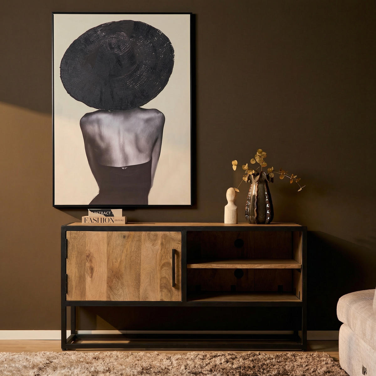 TV-MÖBEL Dakota Braun 45/100/50 cm - Braun, Holz (100/50/45cm) - Starfurn