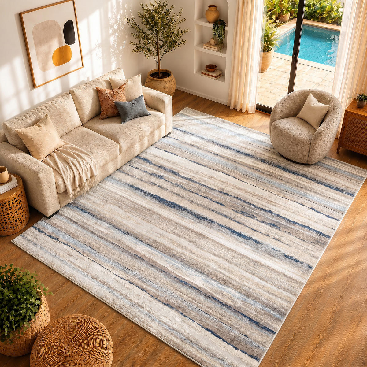 KURZFLORTEPPICH Pandora 120/170 cm Braun - Braun, Textil (120/170cm) - LIVABLISS