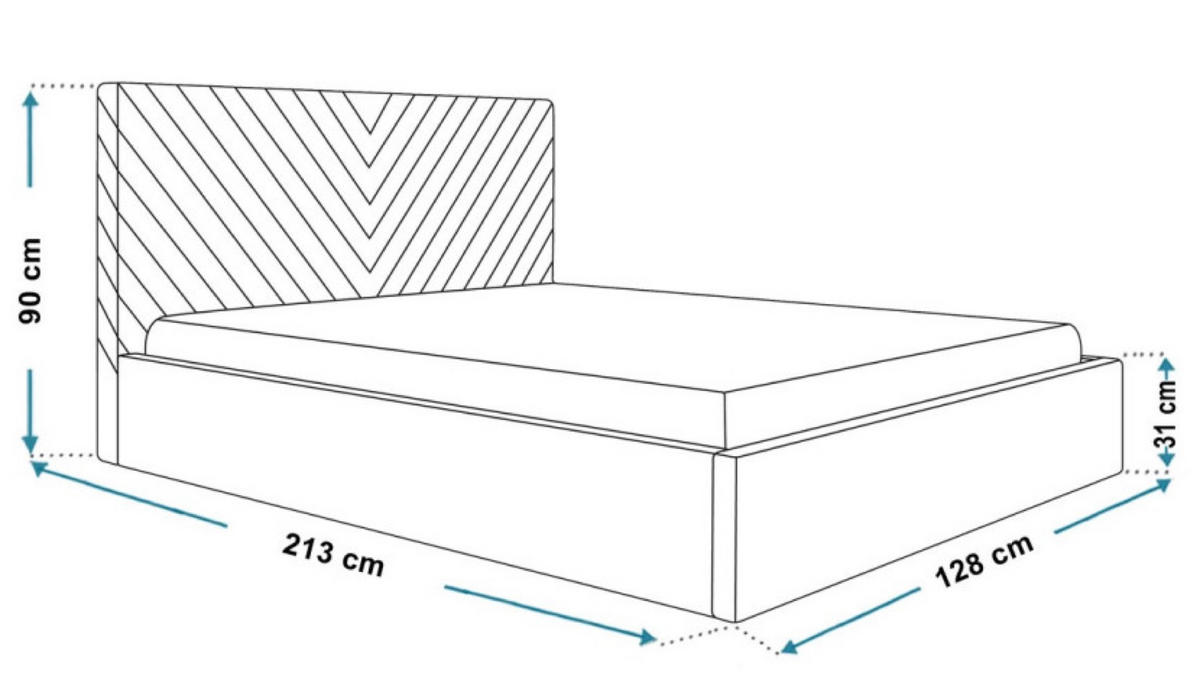 BETT Grau OLDO 8 Mit Bettkasten 120x200 cm - Schwarz/Graphitfarben, Textil (120/200cm) - Sepro Meble