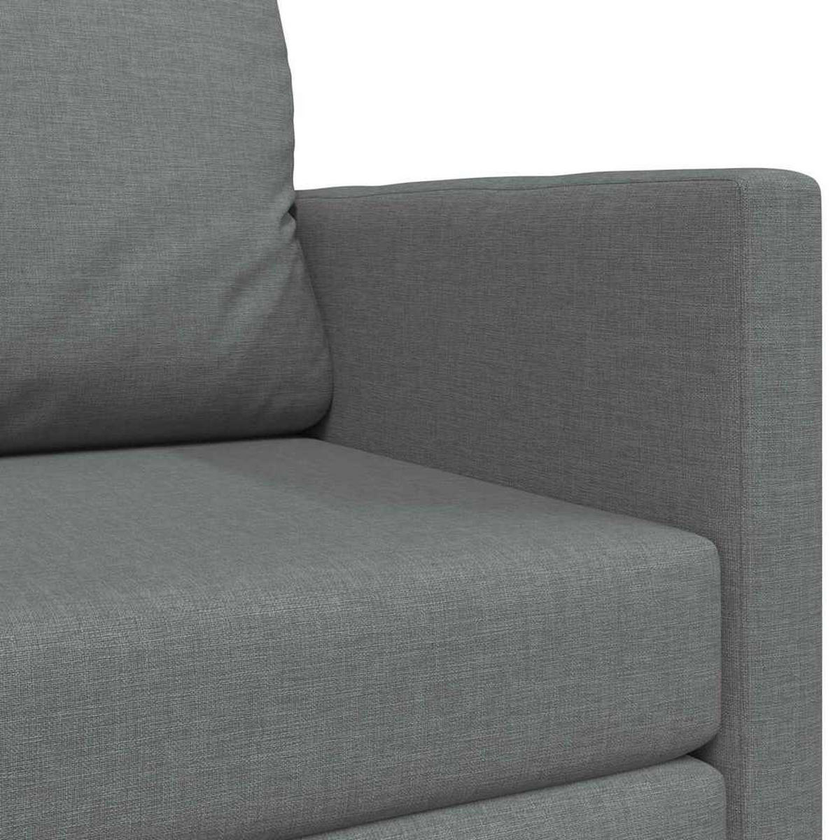 SCHLAFSOFA 110Cm Dunkelgrau Stoff - Grau, Textil (71/78/124cm) - vidaXL