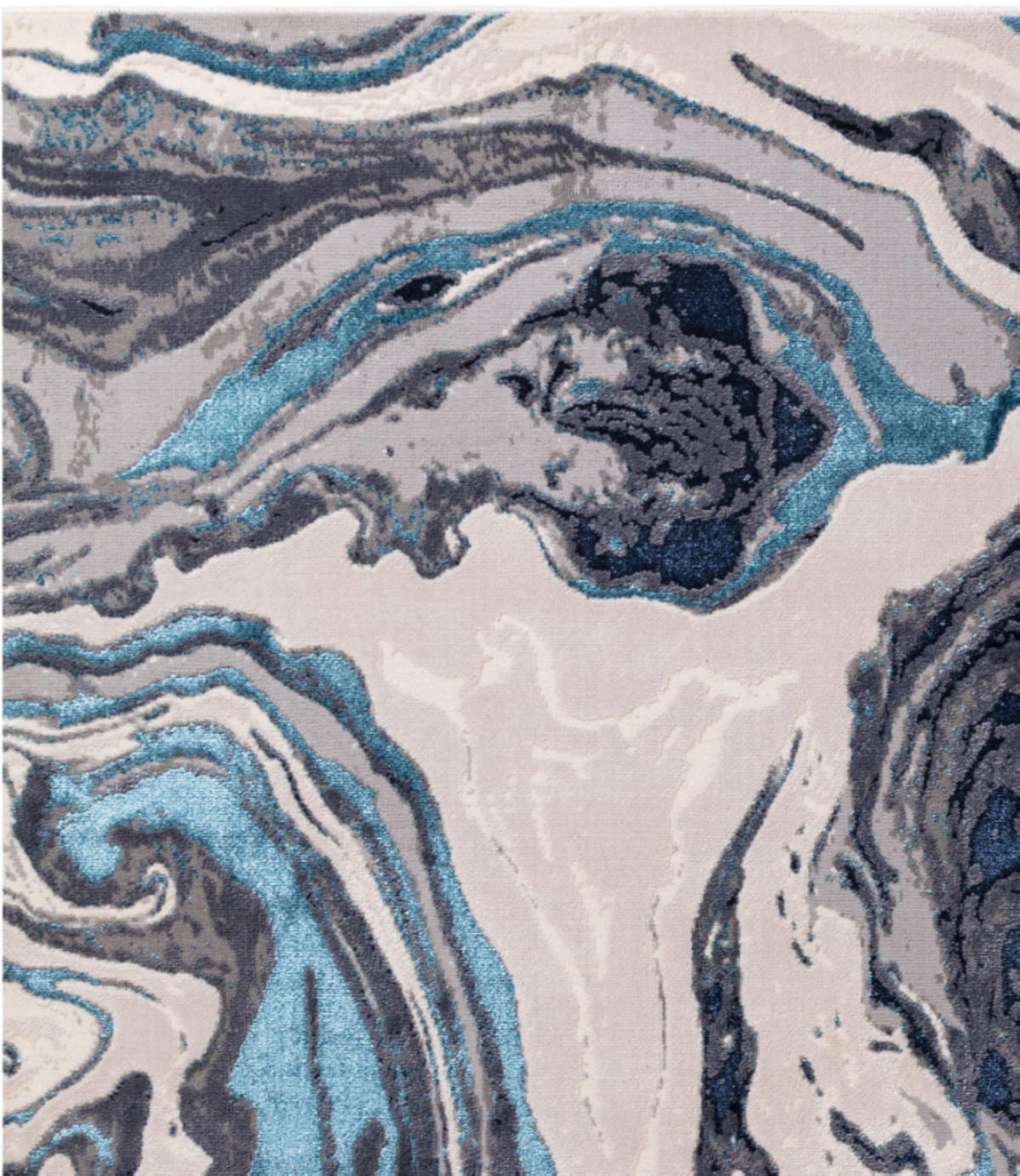 TEPPICH modern Wohn-/Schlafzimmer OCEAN Blau 120 x 170 cm - Blau, Textil (120/170cm) - Novatrend