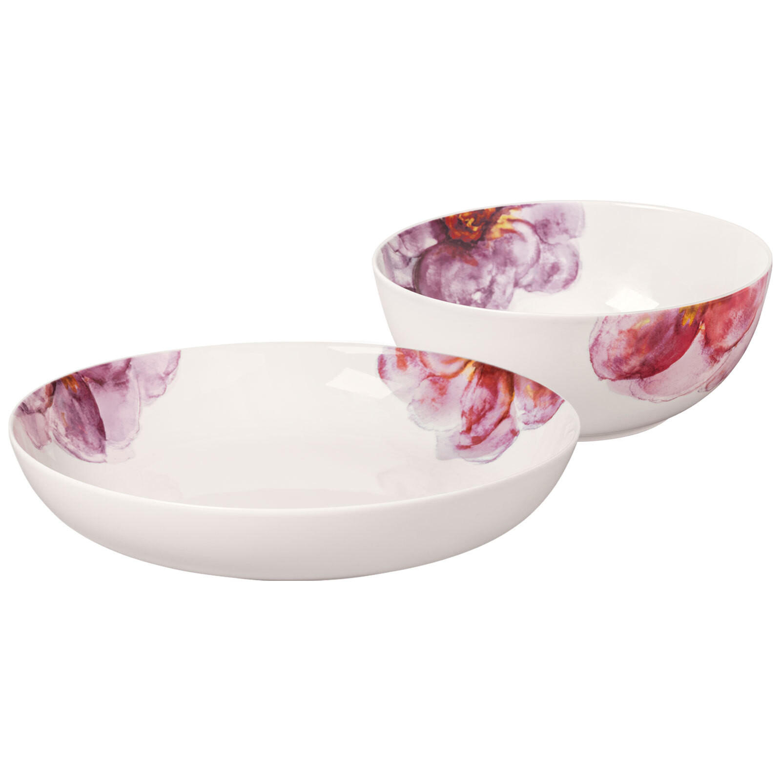 SCHÜSSEL-SET Rose Garden bunt 2er Set - Multicolor, Keramik (1cm) - Villeroy & Boch